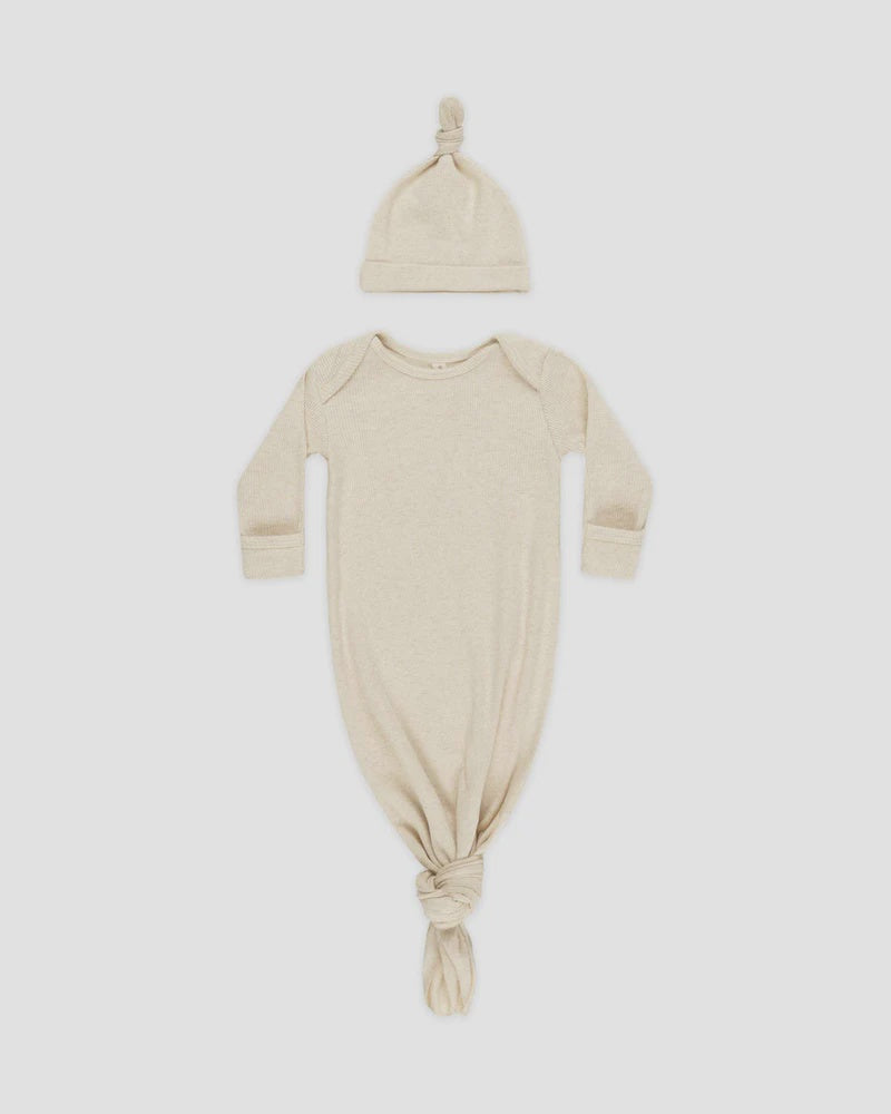 Oatmeal Gown + Hat