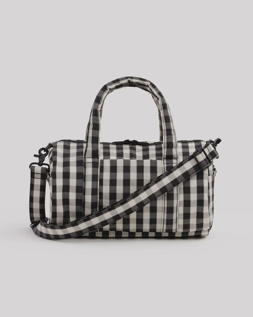 Gingham Duffle Bag
