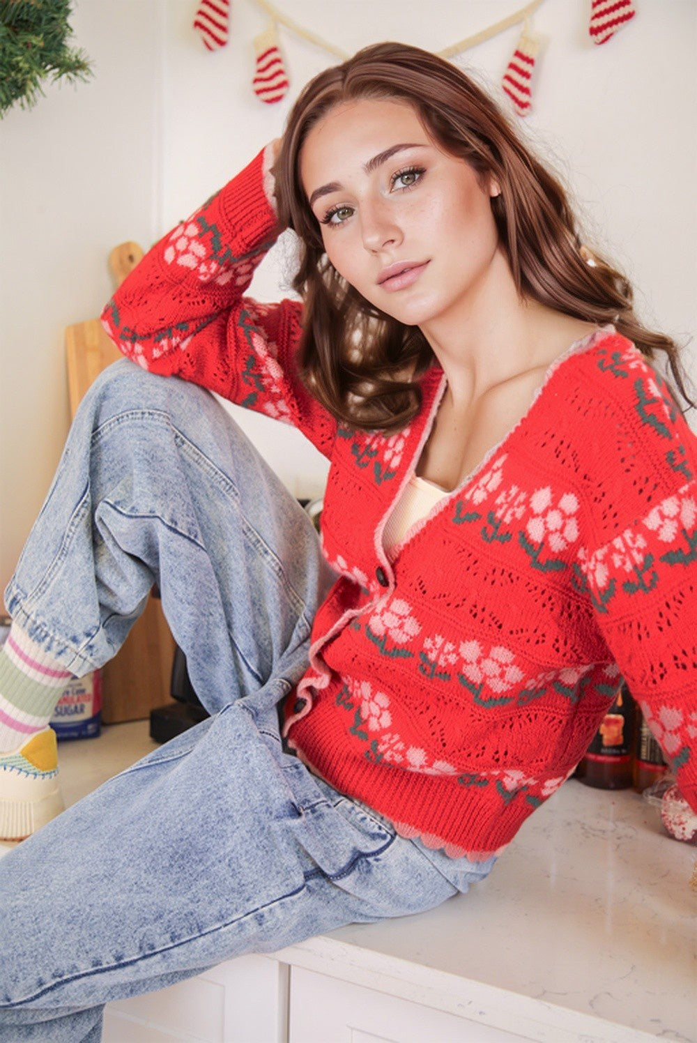 Holly Christmas Sweater