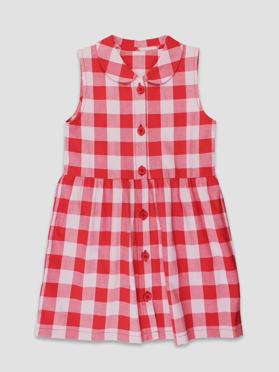 Red Gingham Kids Dress