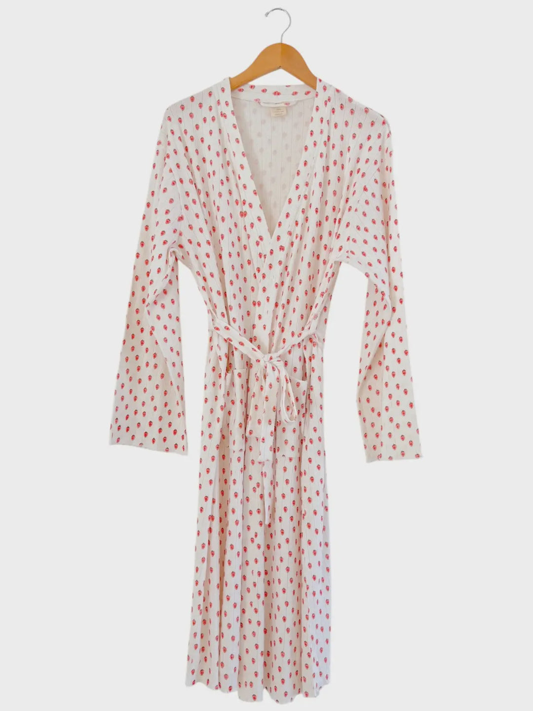 White Strawberry Womens Robe
