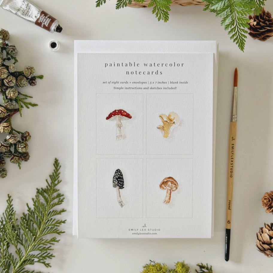 Mushrooms Notecards Set