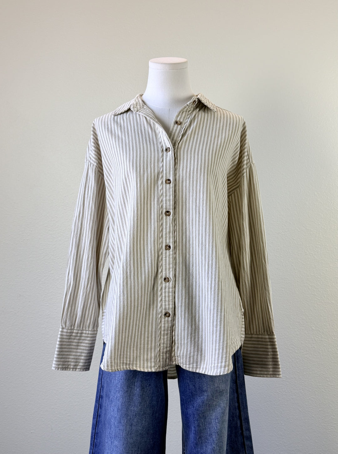 April Button Up
