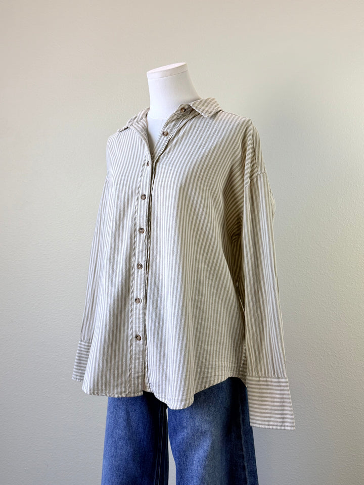April Button Up