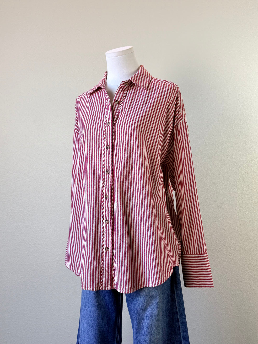 April Button Up