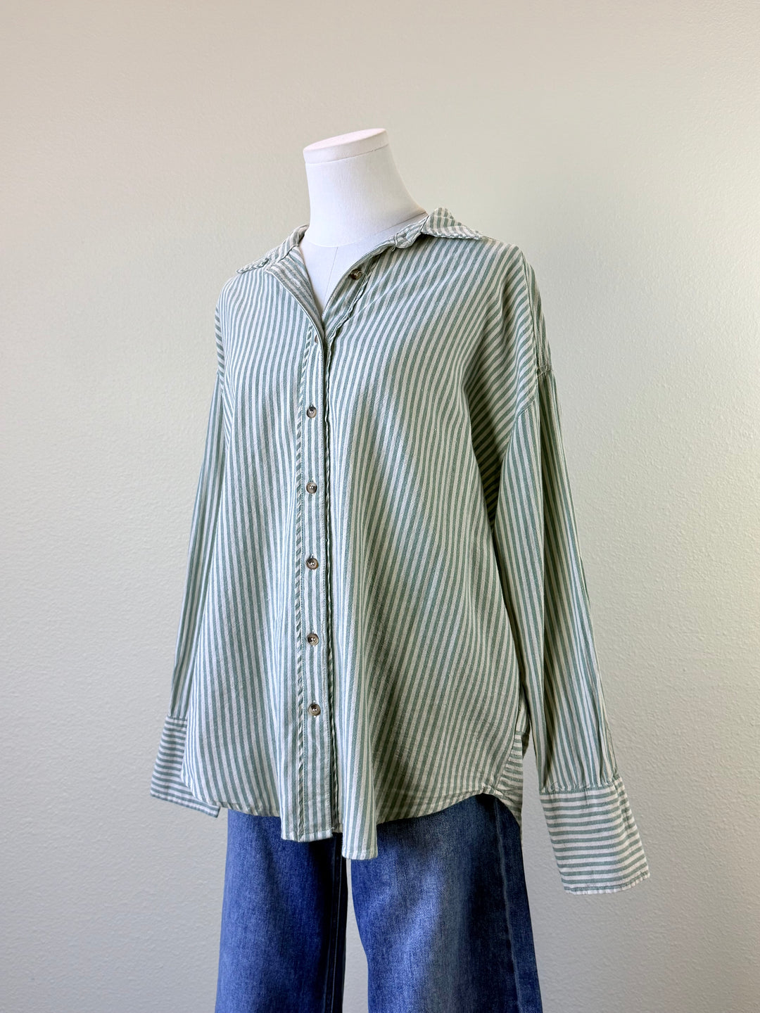 April Button Up