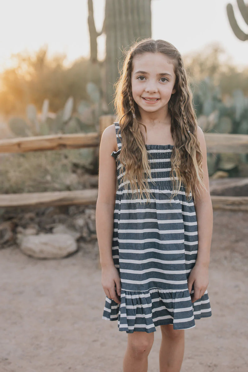 Stripe Linen Blend Dress