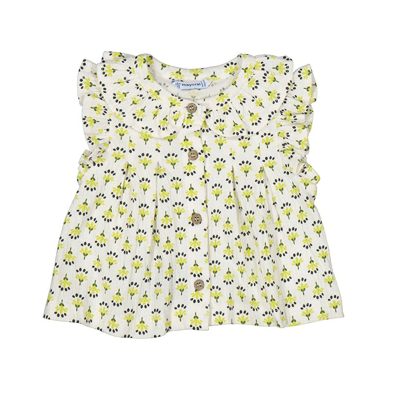 Pistachio Collared Top