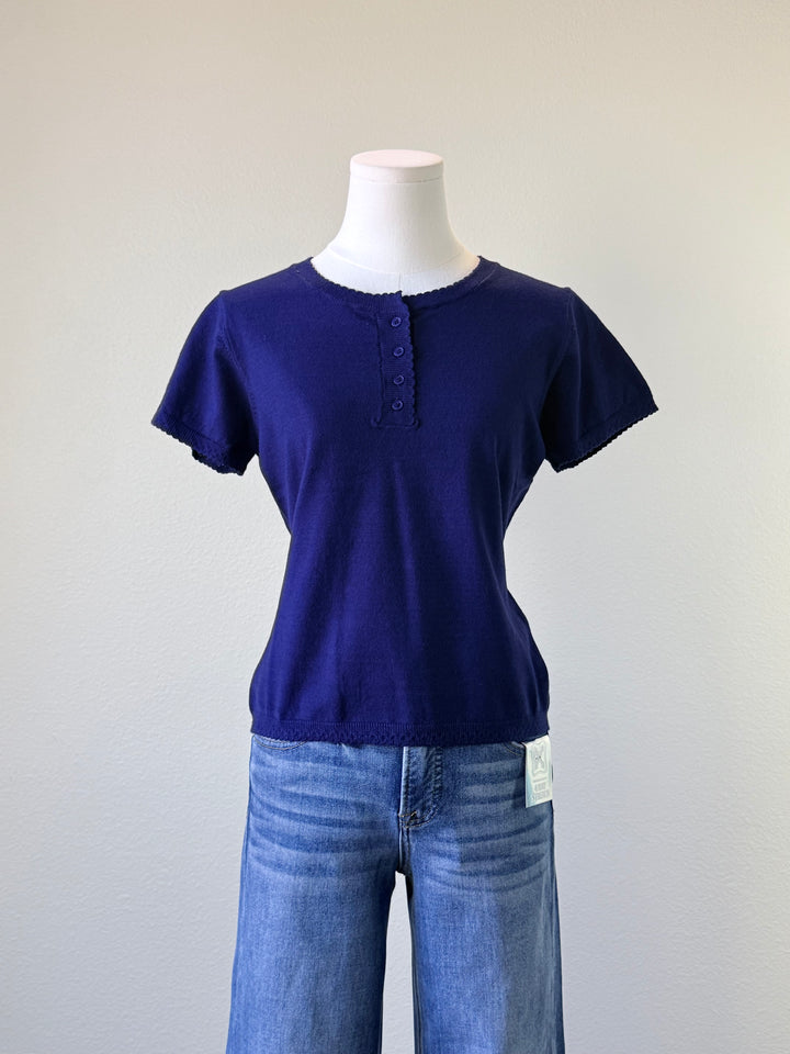 Knit Scallop Top