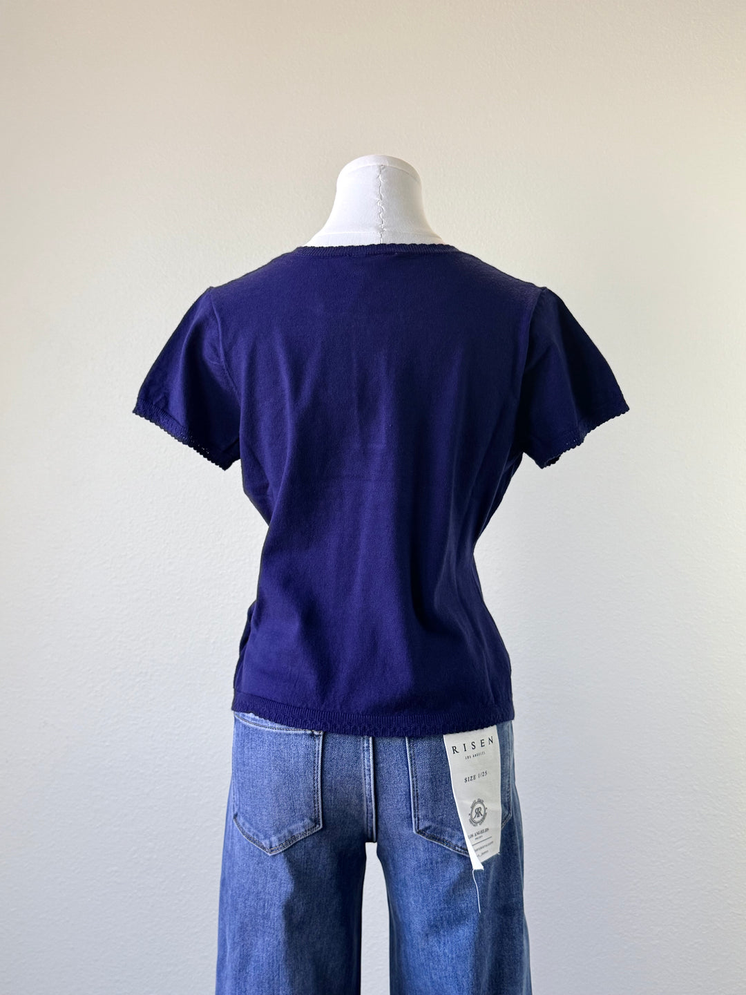 Knit Scallop Top