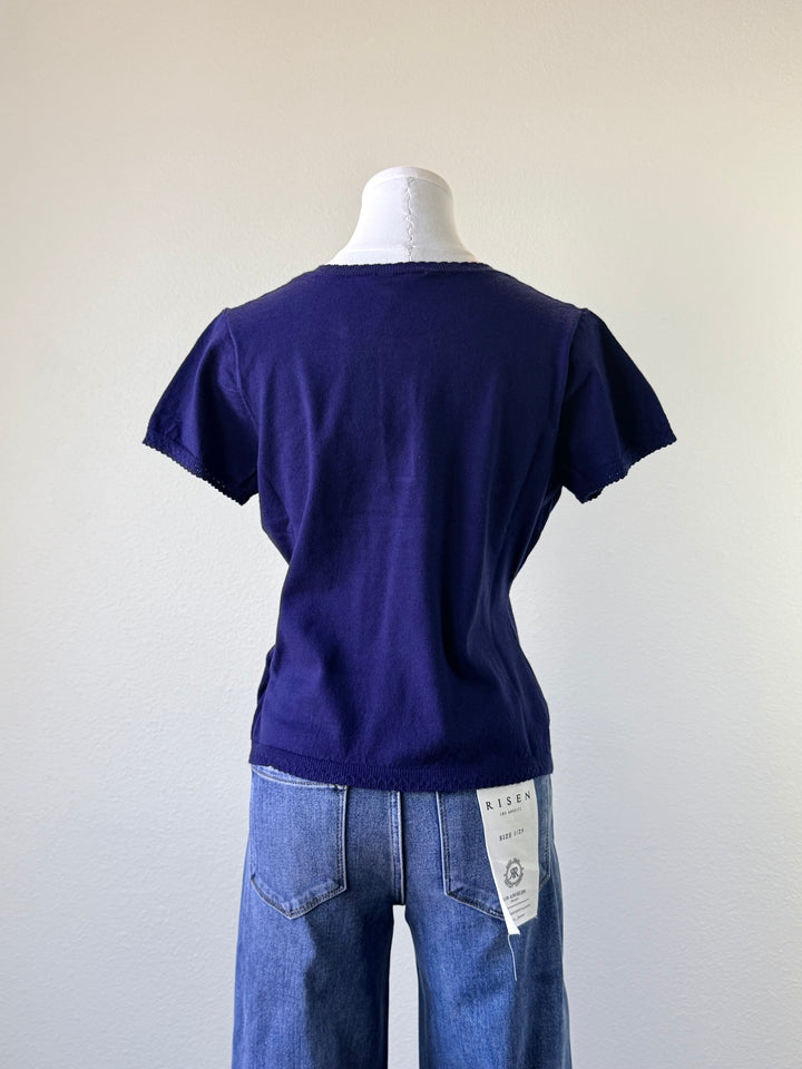 Knit Scallop Top