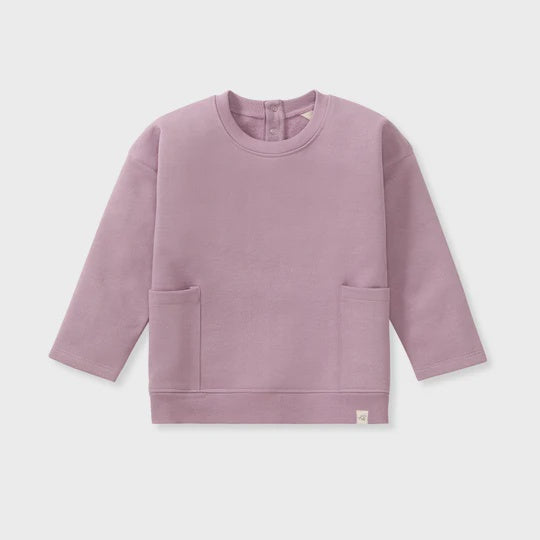 Knit Fleece Sweatshirt Elderberry