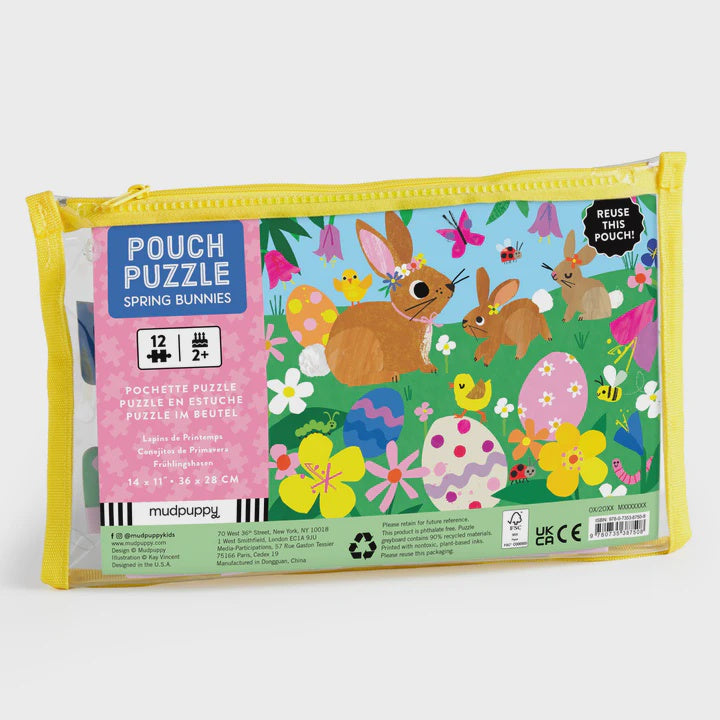 Spring Bunnies Pouch Puzzle