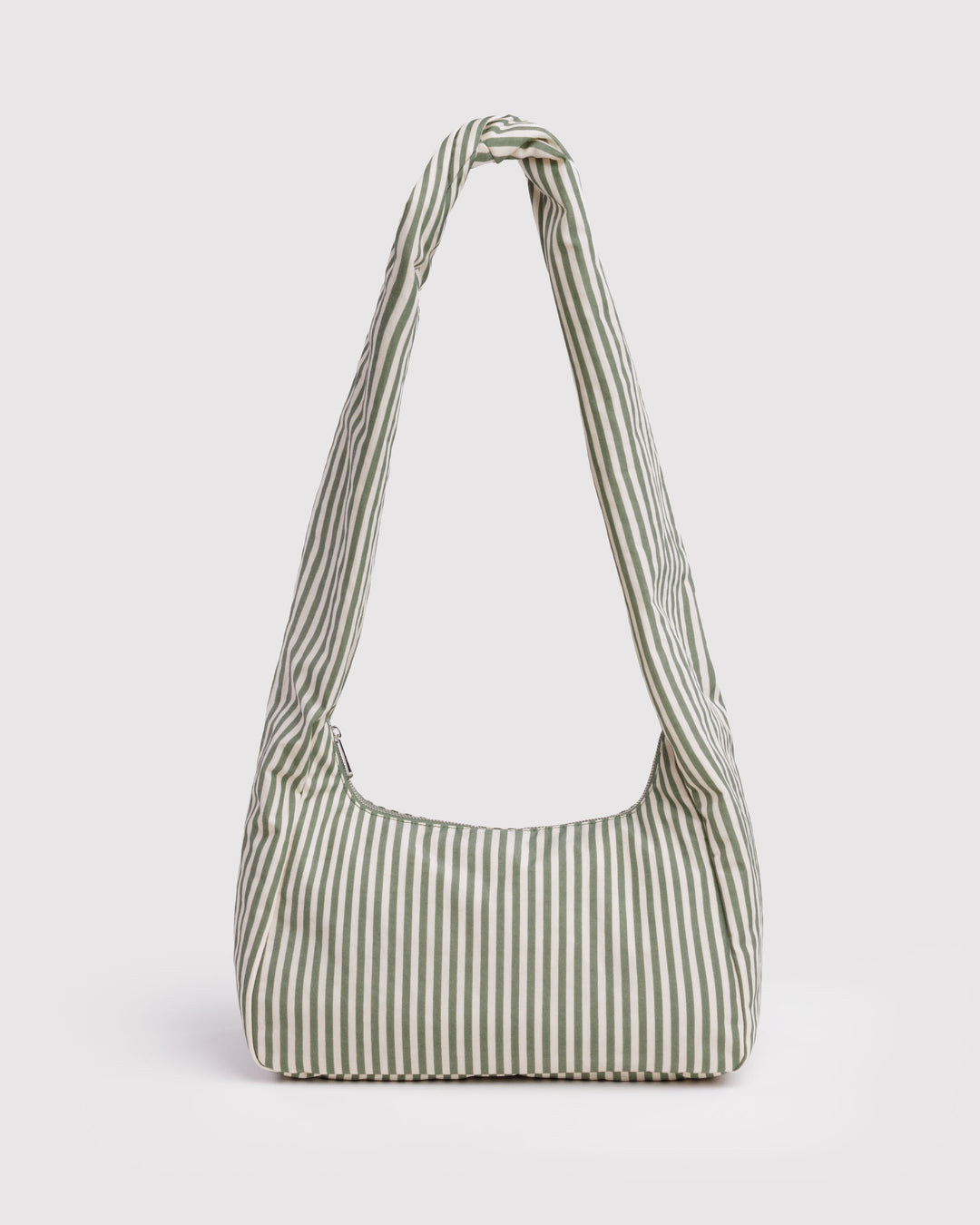 Sage Stripe Nylon Meringue Bag