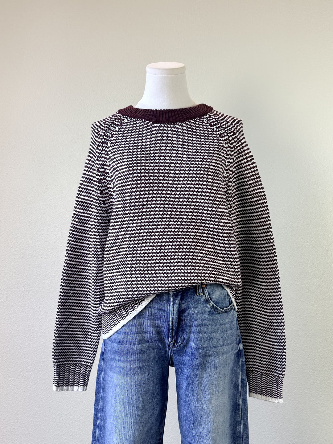 Plum Stripe Sweater