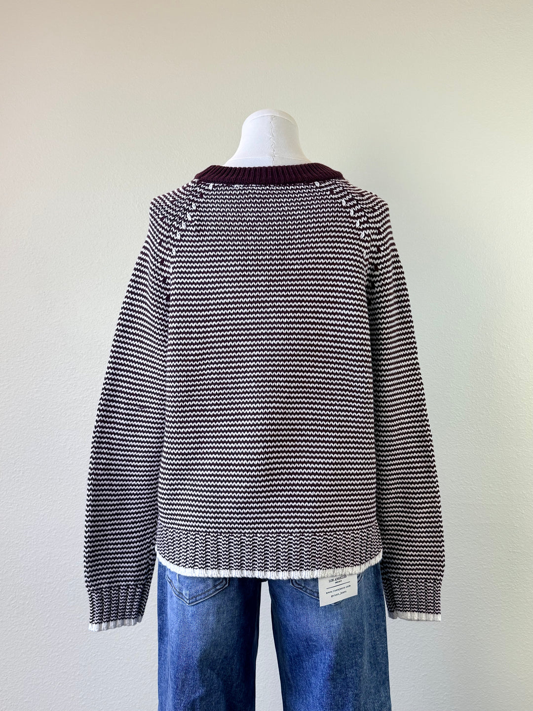 Plum Stripe Sweater