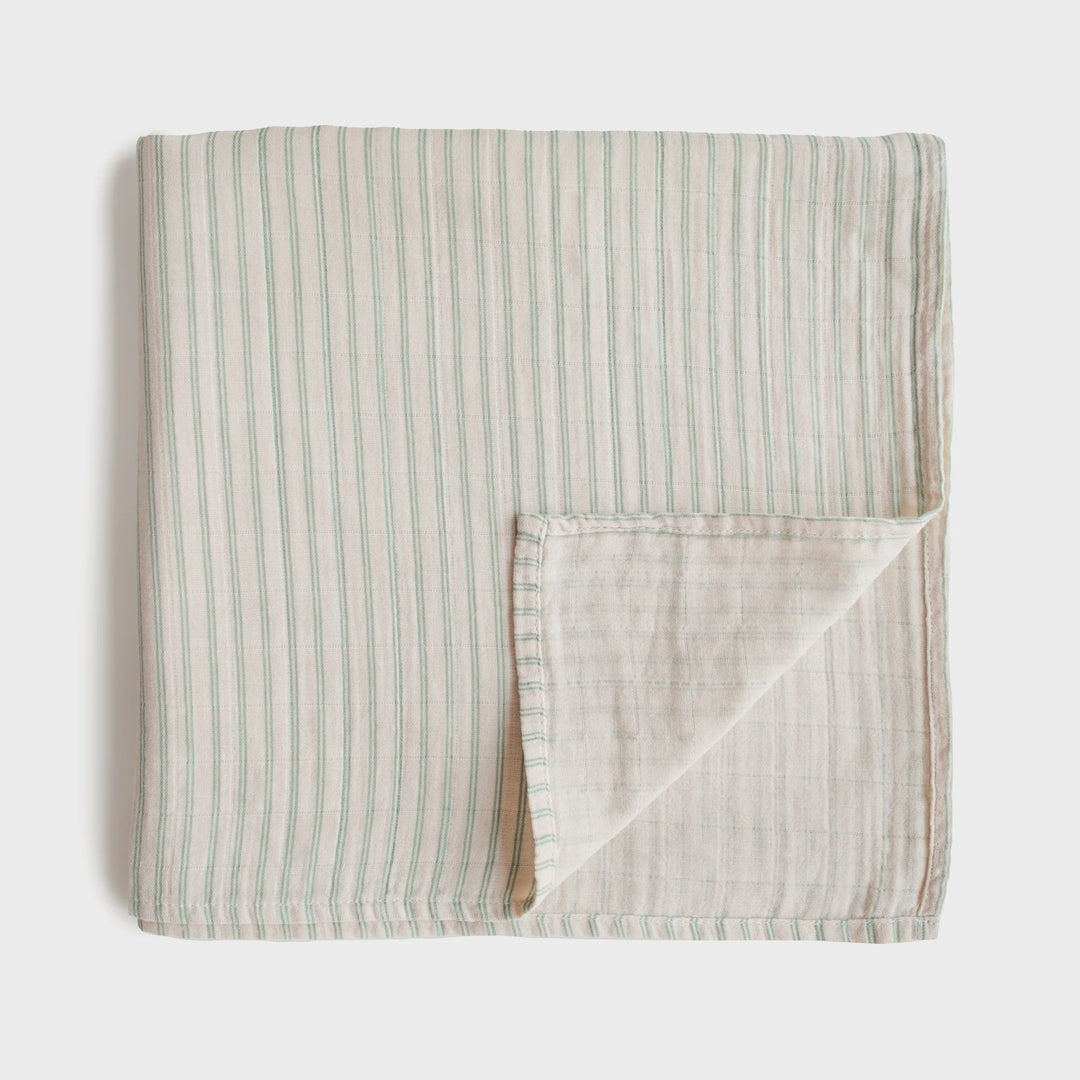 Sage Stripe Swaddle