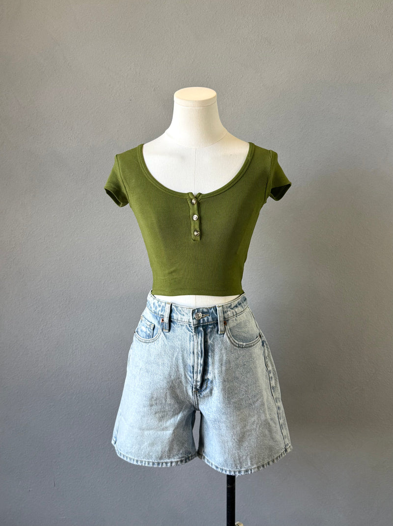Scoop Henley Tee