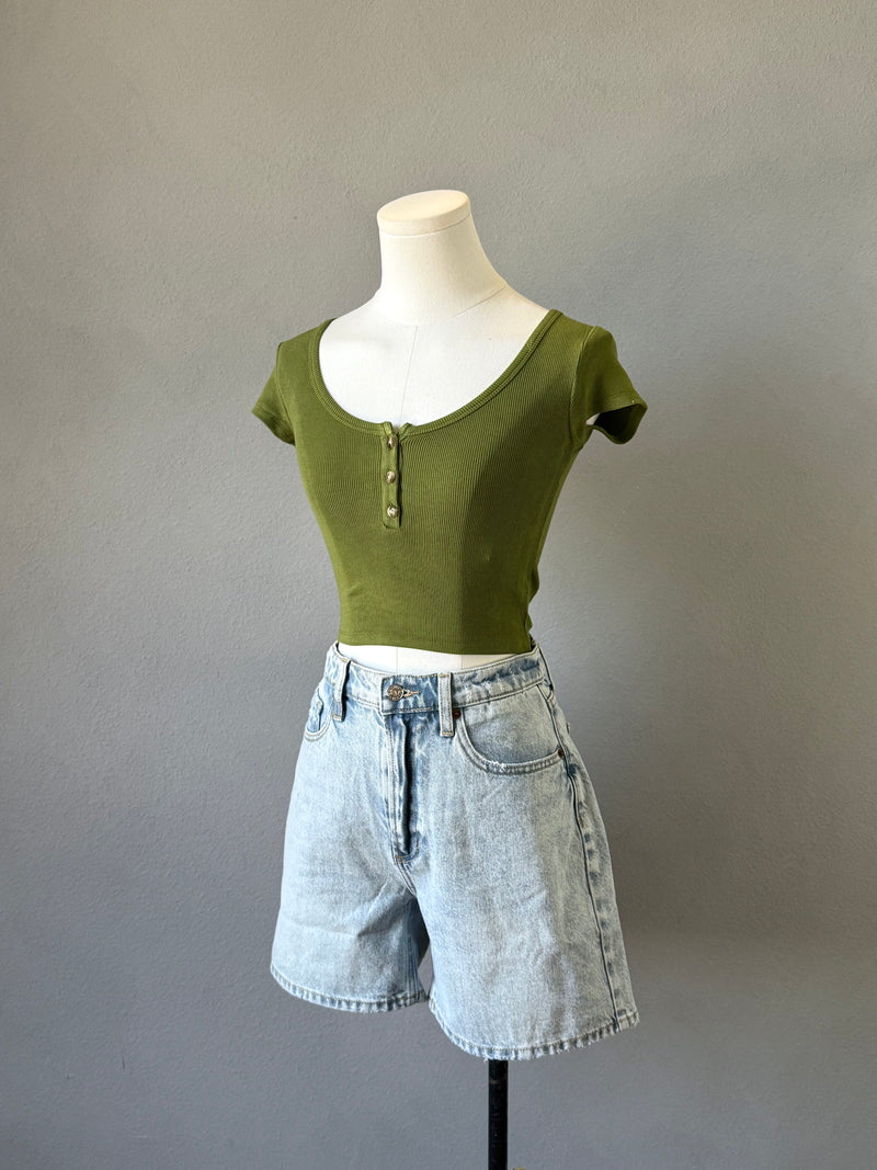 Scoop Henley Tee
