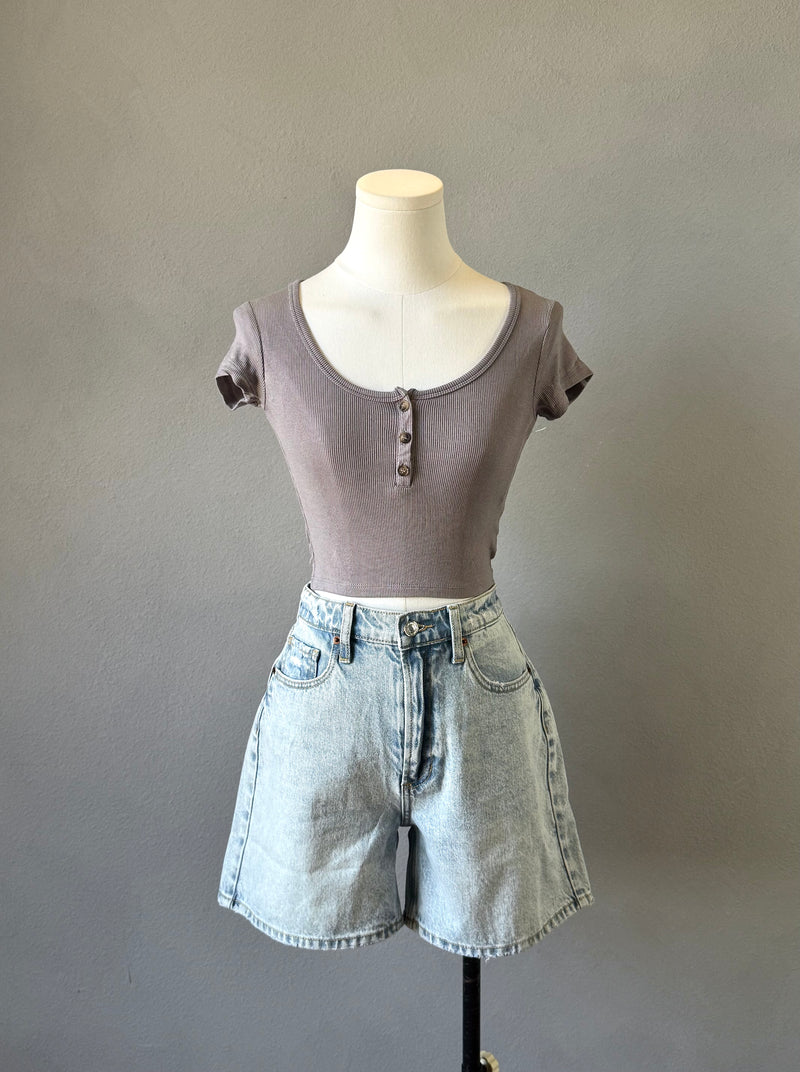 Scoop Henley Tee
