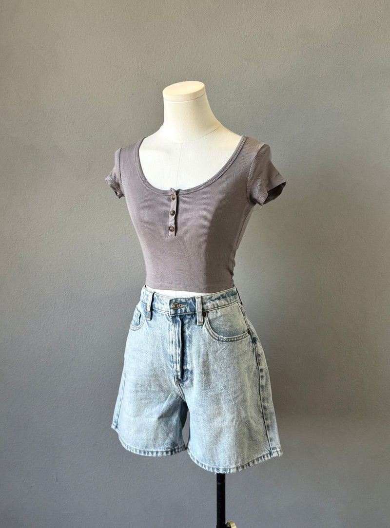 Scoop Henley Tee