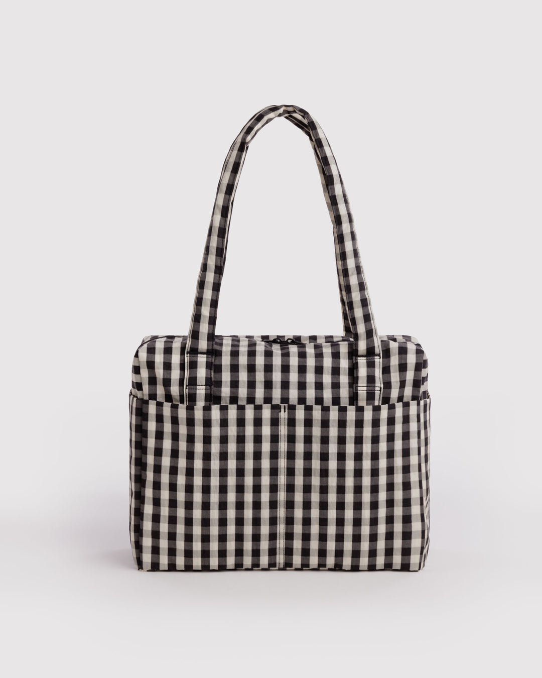 Blk Cream Gingham Sm Cloud Carry On
