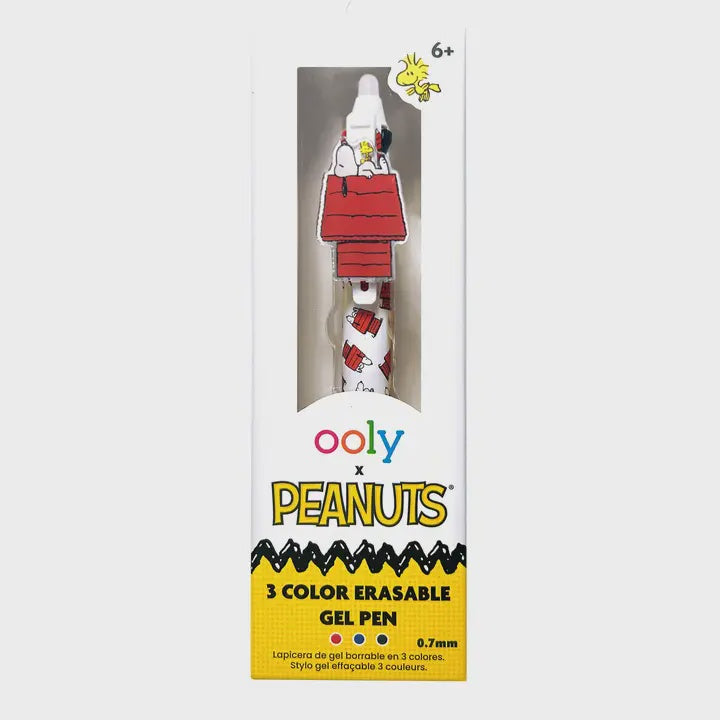 Peanuts 3 Color Erasable Gel Pen