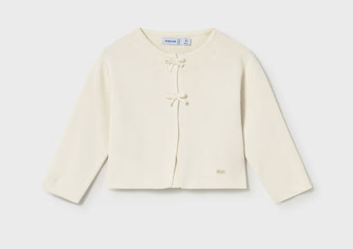 White Baby Bow Cardigan