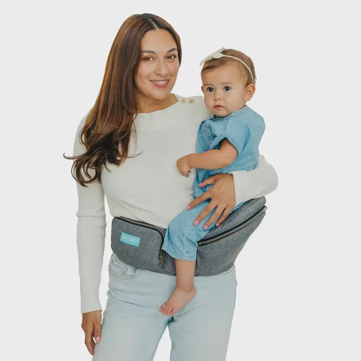 Heather Grey Moby Hip Seat