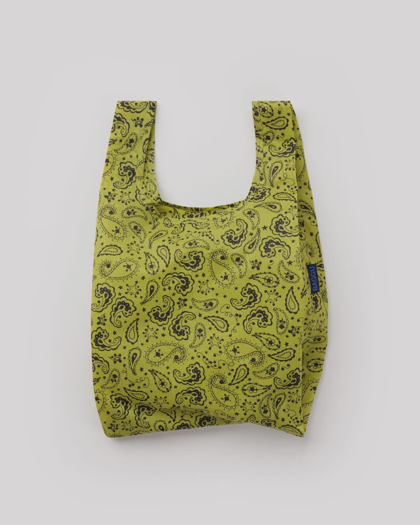 Chartreuse Paisley Baby Baggu