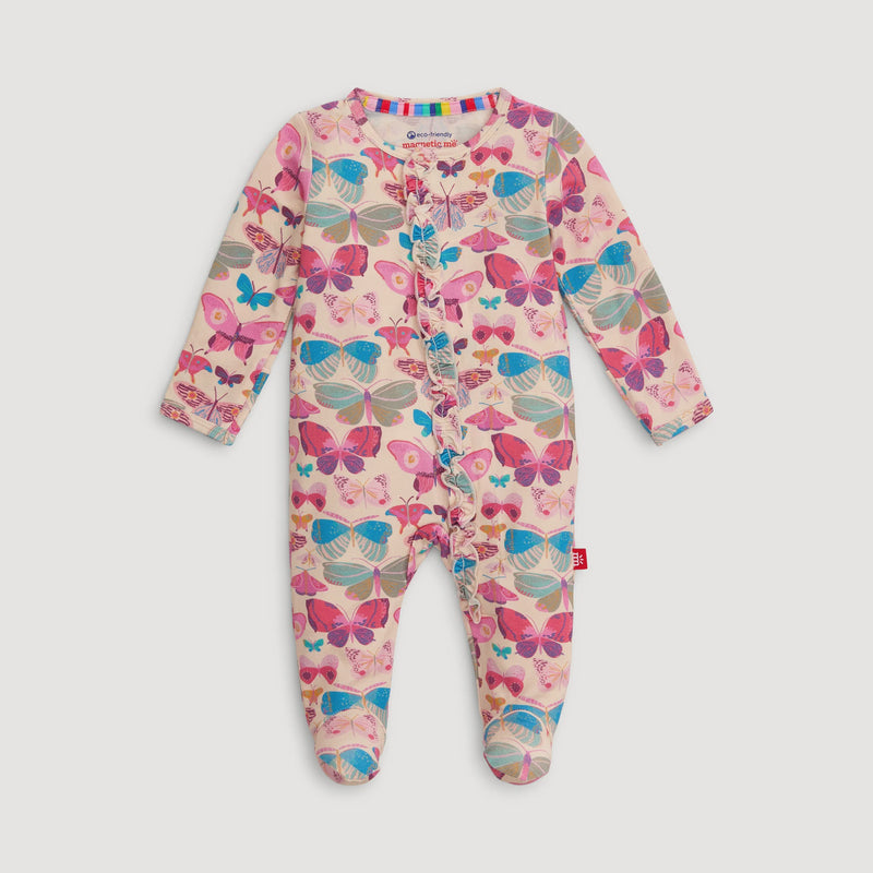 Butterfly Ruffle Magnetic Footie