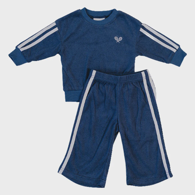 Navy Terry Cloth Tracksuit