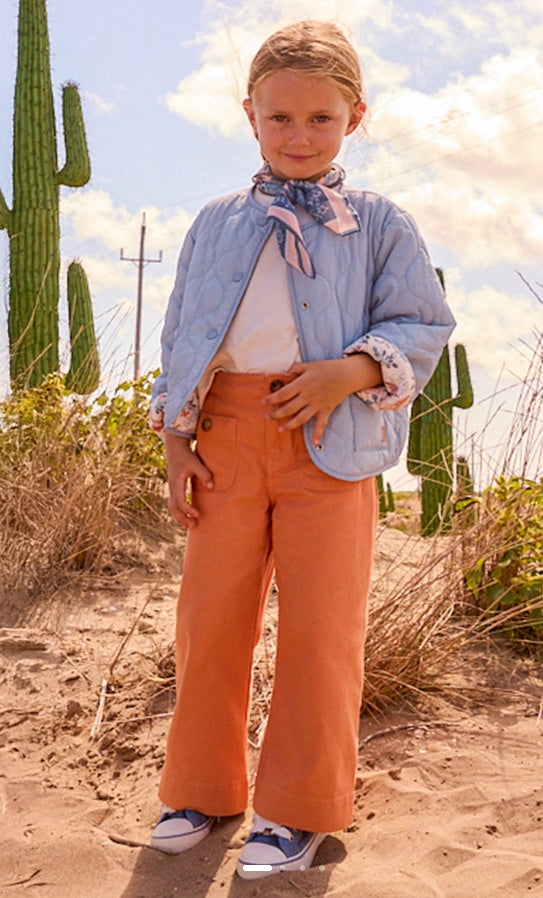 Peach Wide Leg Pants