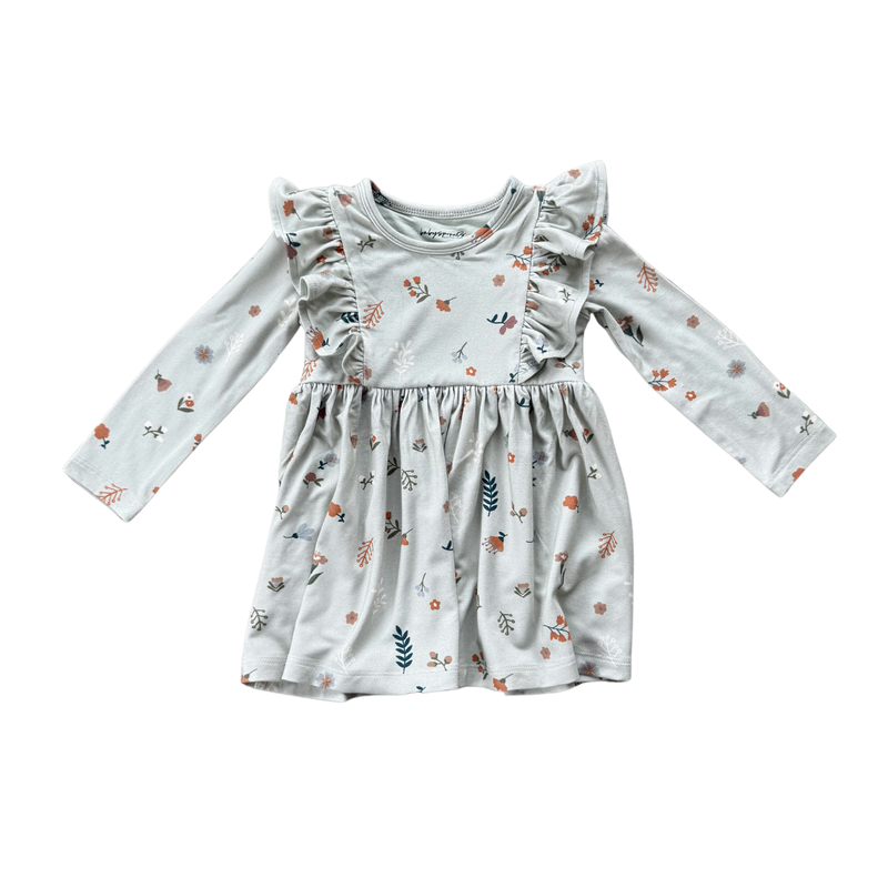 Botanical Ruffle Dress