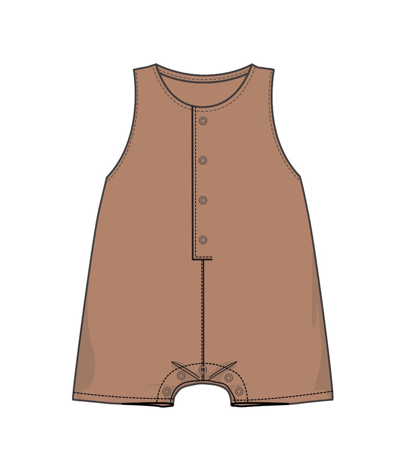 Camel Shortie Romper