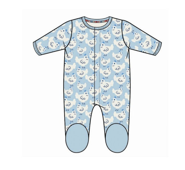 Blue Chickens Organic Footie