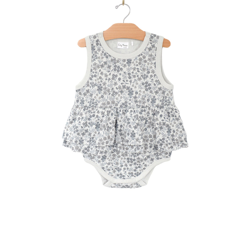 Calico Floral Skirted Bodysuit