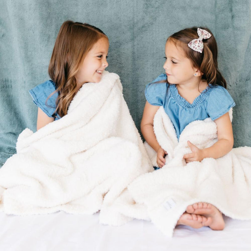 Bamboni Receiving Blanket in Ivory