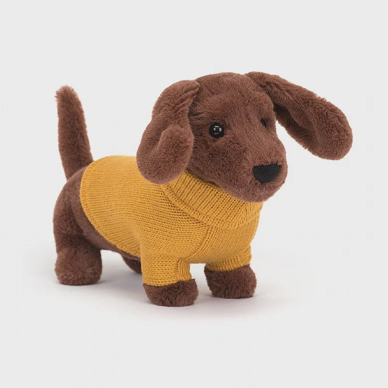 Sweater Sausage Dog Yellow