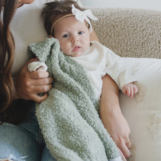Bamboni Receiving Blanket in Sage