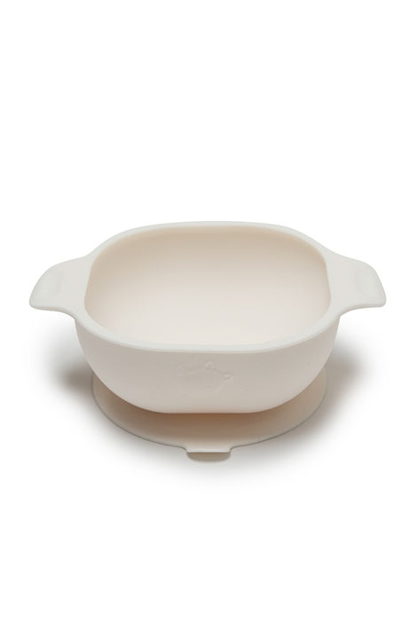 Cream Silicone Bowl