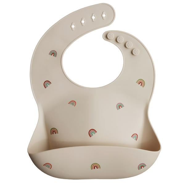 Mushie Bib Rainbows